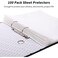 Fitto 100 Page 11 Hole Loose Folder for A4 Sheets, Office Binder