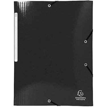 Fitto Card Board Folder for A4 Sheets - 34x26cm, Black Office Document Storage