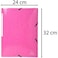 Fitto Card Board Folder for A4 Sheets 34x26cm Pink Office Organizer