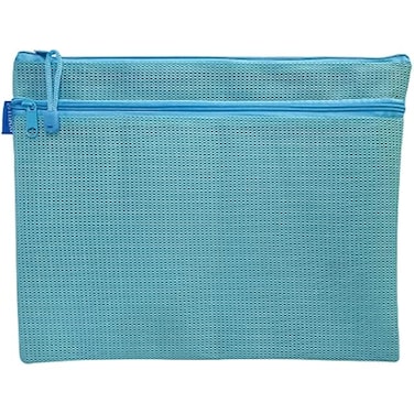 Fitto Zipper Bag for A4 Sheets 29.7x21cm Blue &ndash; Office Storage, Document &amp; Paper Carrier