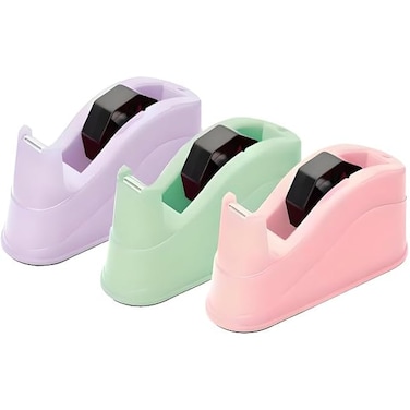 Fitto Pink Tape Dispenser - 1 Piece for Office & Home Use