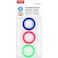 Fitto Transparent Sticky Tape 1.5x1.8cm 3 Assorted Colors