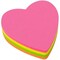 Fitto 100 Sheets Heart Shaped Sticky Notes, Assorted Colors for Office & Home