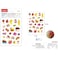 Fitto Food Series Self-Adhesive Labels 15x11cm &ndash; 5 Sheets for Kitchen &amp; Pantry