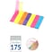 Fitto 175 Pieces Page Makers Assorted Colors 4.5x0.9cm (25x7 Color Variety)