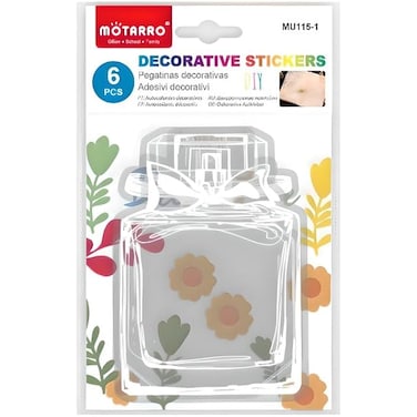 Fitto 6 Decorative Stickers 13.5x9.5cm for Wall & Home Decor