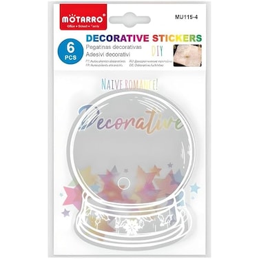 Fitto 6 Decorative Stickers 13.5x9.5cm for Wall & Home Decor