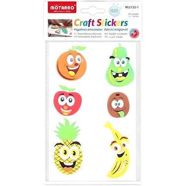 Fitto Fruit Series Craft Stickers 17.7x11.2cm, Craft Supplies for Creative Projects
