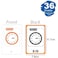 Fitto 36 Sheets Clock Series Flash Cards 11.7x7.8cm Educational Learning Tools