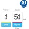 Fitto 36 Sheets Number Series Flash Cards 12x7.7cm Educational Tool