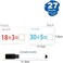 Fitto 27 Sheets Division Flash Cards with Marker &ndash; 11.7x7.8cm Math Learning Tool