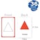Fitto 36 Sheets Shapes Series Flash Cards 12x7.7cm - Educational Learning Tools