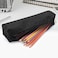 Fitto Black Pencil Case 21x3x3cm - Durable, Compact Stationery Organizer