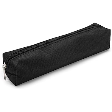 Fitto Black Pencil Case 21x3x3cm - Durable, Compact Stationery Organizer