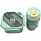 Fitto Lunch Box with Bottle Set Blue Yellow – Kids School Lunch Container with Drink Bottle