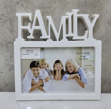 Fitto Compact Mini Family Photo Frame 15x10cm - Stylish Picture Display Frame,white