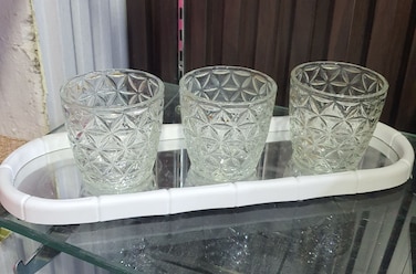 Fitto Artistic Glass Decorative Sculpture 39x12x10cm Unique Home Accent