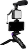 Fitto VK-A10 All-In-1 Vlogging Kit with Tripod &amp; Microphone for YouTube &amp; Social Media