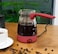 FITTO Portable Electric Tea &amp; Coffee Maker, Turkish Coffee Pot - Electric Glass Kettle, Multi-Purpose, 17oz, Easy to Use &amp; Clean
