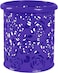 Fitto Dark Blue Pen Holder Round Desk Organizer 8x9cm