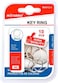 Fitto Key Ring Set 10 Pieces 25mm Metal Split Rings for Keys, Crafts, and Accessories