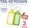 Fitto 3-Piece Mixed Color Key Tags for Organizing and Labeling