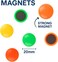 Fitto MAGNET 6 PC Assorted Set for Home, Office, and School Use