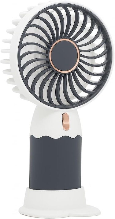 Fitto Portable Hand Fan Assorted Colors, Compact USB Rechargeable Mini Fan for Travel, Office, Home