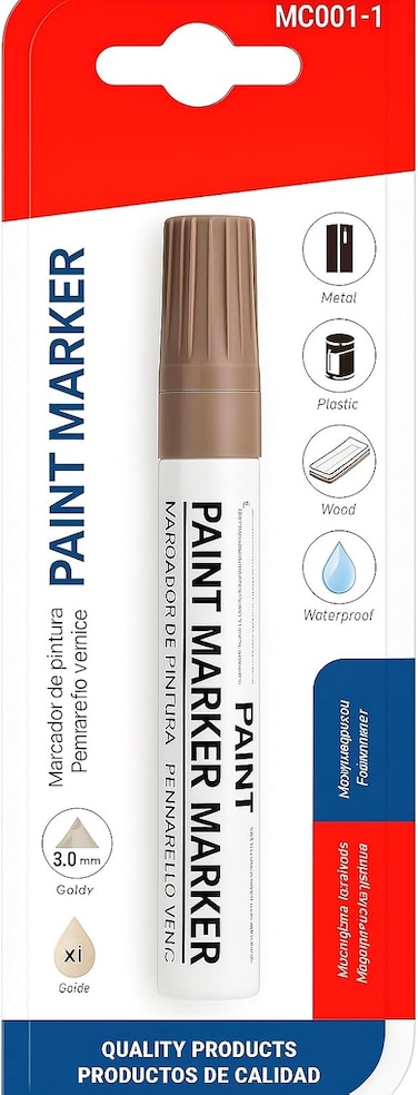 Fitto Paint Marker 14.5 cm Brown 3 mm Tip for Art, Craft, DIY Projects