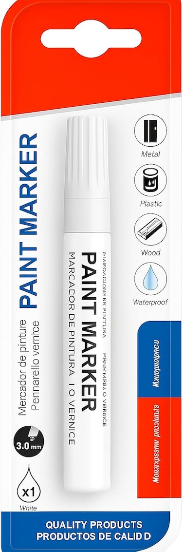 Fitto Paint Marker 14.5 cm Ash Color 3 mm Tip for Art and Craft Projects