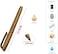 Fitto Metal Marker 14.5 cm Gold 2 mm Tip for Crafting and Writing