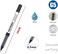 Fitto Liquid Ink Pen 0.5mm Gray, 14cm, Smooth Writing, Office & School Supplies