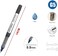 Fitto Liquid Ink Pen 0.5mm Gray, 14cm, Smooth Writing, Office & School Supplies