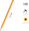 Fitto HB Pencil 17.5 cm - Ideal for Writing, Drawing, and Sketching
