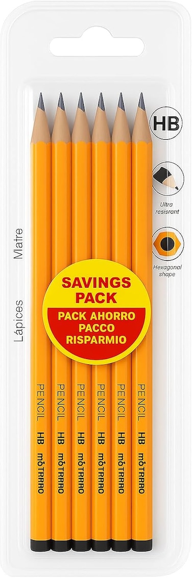 Fitto HB Pencil 17.5 cm - Ideal for Writing, Drawing, and Sketching