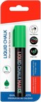 Fitto Liquid Chalk Marker Green 14.5cm 2-5mm for Chalkboards, Glass, Windows, Non-Porous Surfaces
