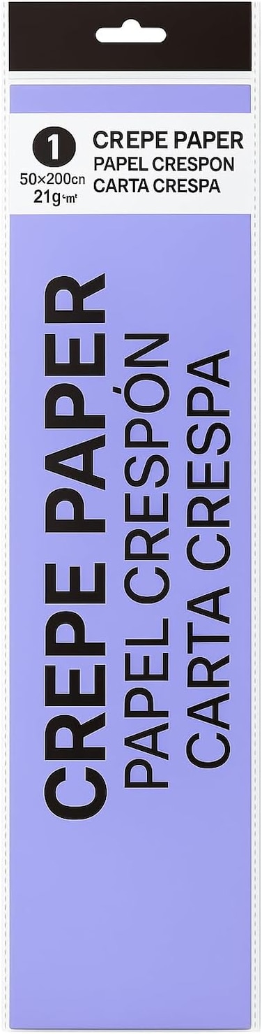 Fitto Crepe Paper 200cm x 50cm Violet for Crafts, Decorations, Art Projects