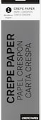 Fitto Crepe Paper Roll 200cm x 50cm Gray for Crafts, Decorations, DIY Projects
