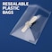 Fitto Transparent Bags 12 Pack 30cm x 20cm, Clear Plastic Storage Bags for Home and Office Use