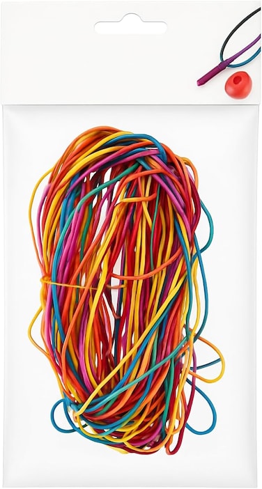 Fitto Braided Rope 25 Pieces 1M Mixed Colors for Crafting and DIY Projects