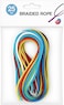 Fitto Braided Rope 25 Pieces 1M Mixed Colors for Crafting and DIY Projects