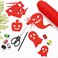 Fitto Felt Fabric 1 Piece 40cm x 60cm Red for Crafts, DIY Projects, Sewing, and Decorations