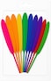 Fitto Feathers 10 PC Mix Color for Crafts, DIY Projects, Decorations, and Costumes