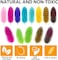 Fitto Feathers 12 PC Mix Color for Crafts, DIY Projects, Decorations, and Costumes