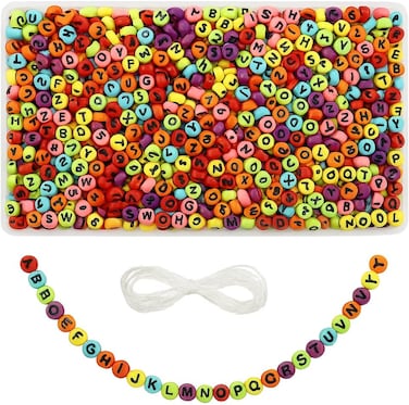 Fitto Craft Beads 15 Piece Set for DIY Jewelry Making and Craft Projects