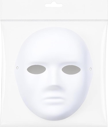 Fitto Painting Mask 24cm x 19cm White for Art Projects and DIY Crafts