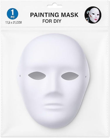 Fitto Painting Mask 21.5cm x 17.5cm White for Art Projects, Crafting, and DIY