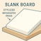 Fitto Foam Board 40cm x 60cm White for Crafts, School Projects, and Presentations