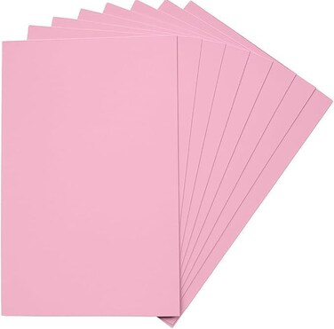Fitto EVA Sponge Sticker 10 Pack A4 Light Pink 21cm x 29.7cm for Crafts and DIY Projects