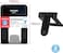 Fitto Bookends 2 piece set 19x12.6cm Black, Metal Book Holder for Shelves, Office, Home, Library Organization